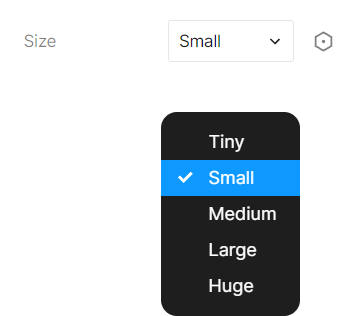 Figma Button Size Properties image