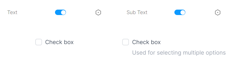 Figma Checkbox Properties Text & Sub Text image