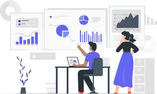 Step by step process illustration showing how we work with clients