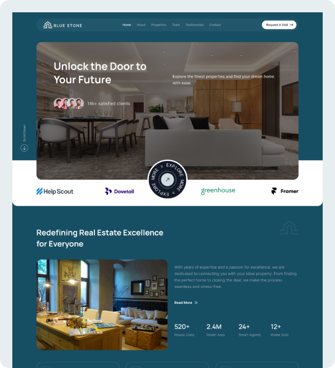 Bluestone – Real Estate Figma and Tailwind CSS Template