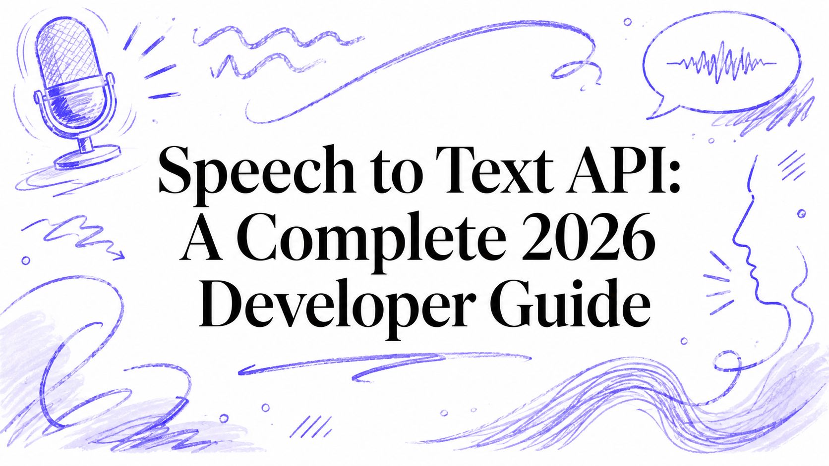 Speech to Text API: A Complete 2026 Developer Guide
