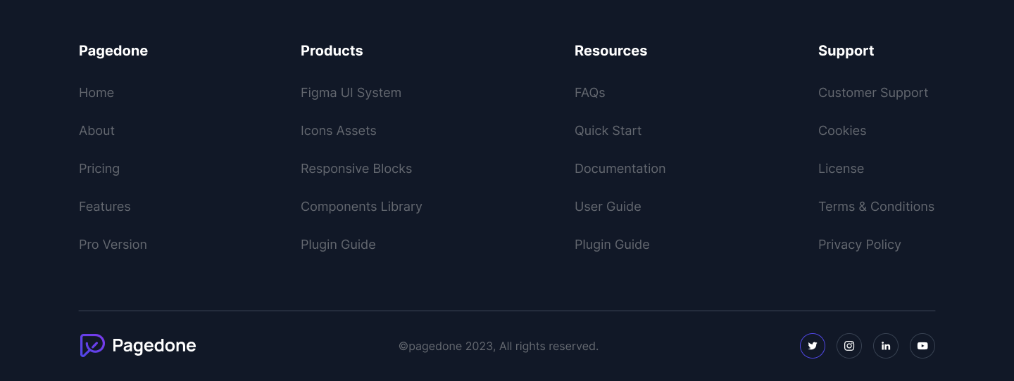 Pagedone Tailwind Blocks
