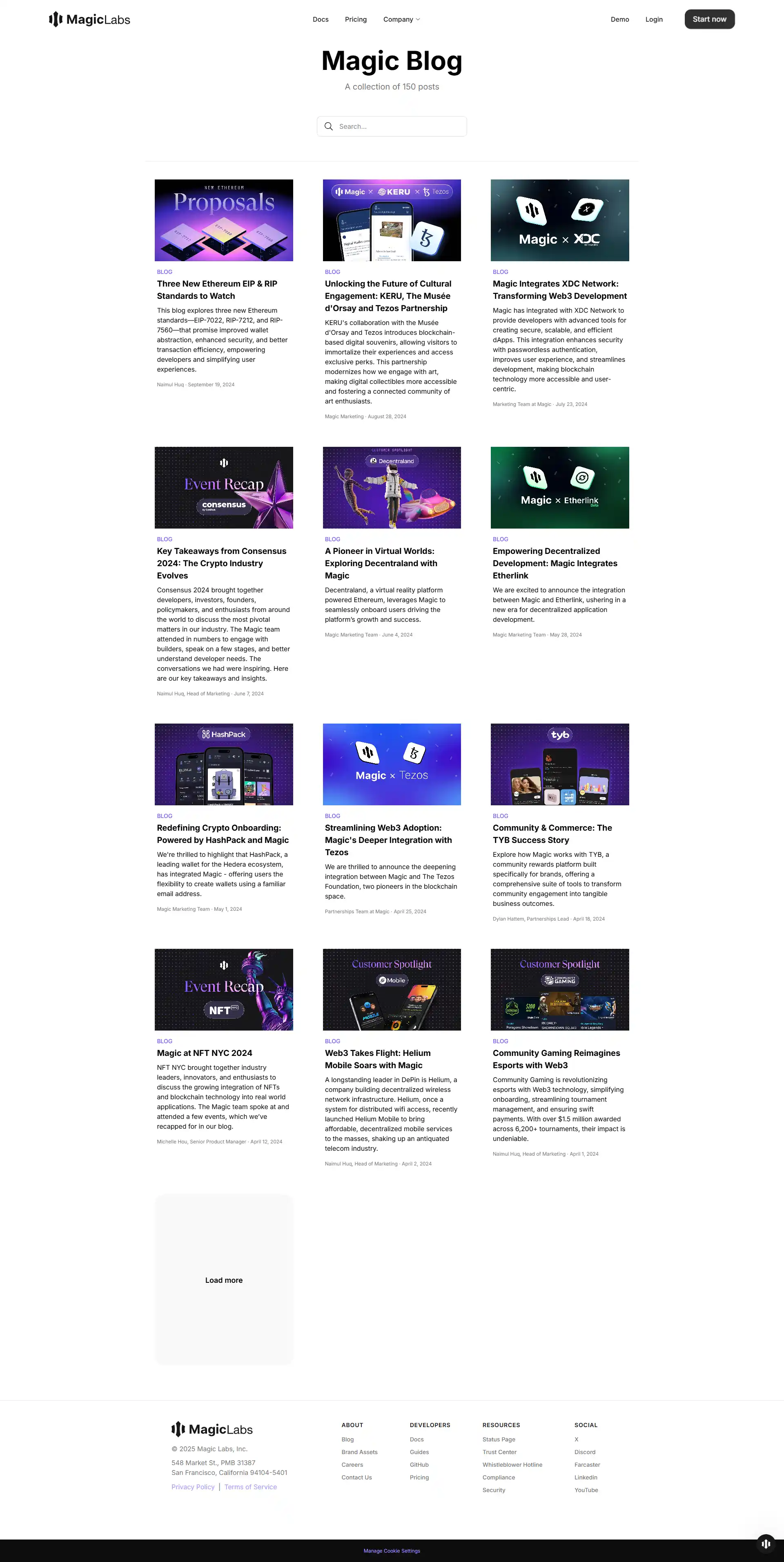 Wordpress Blog Magic Blog Page Design Inspiration | Magic