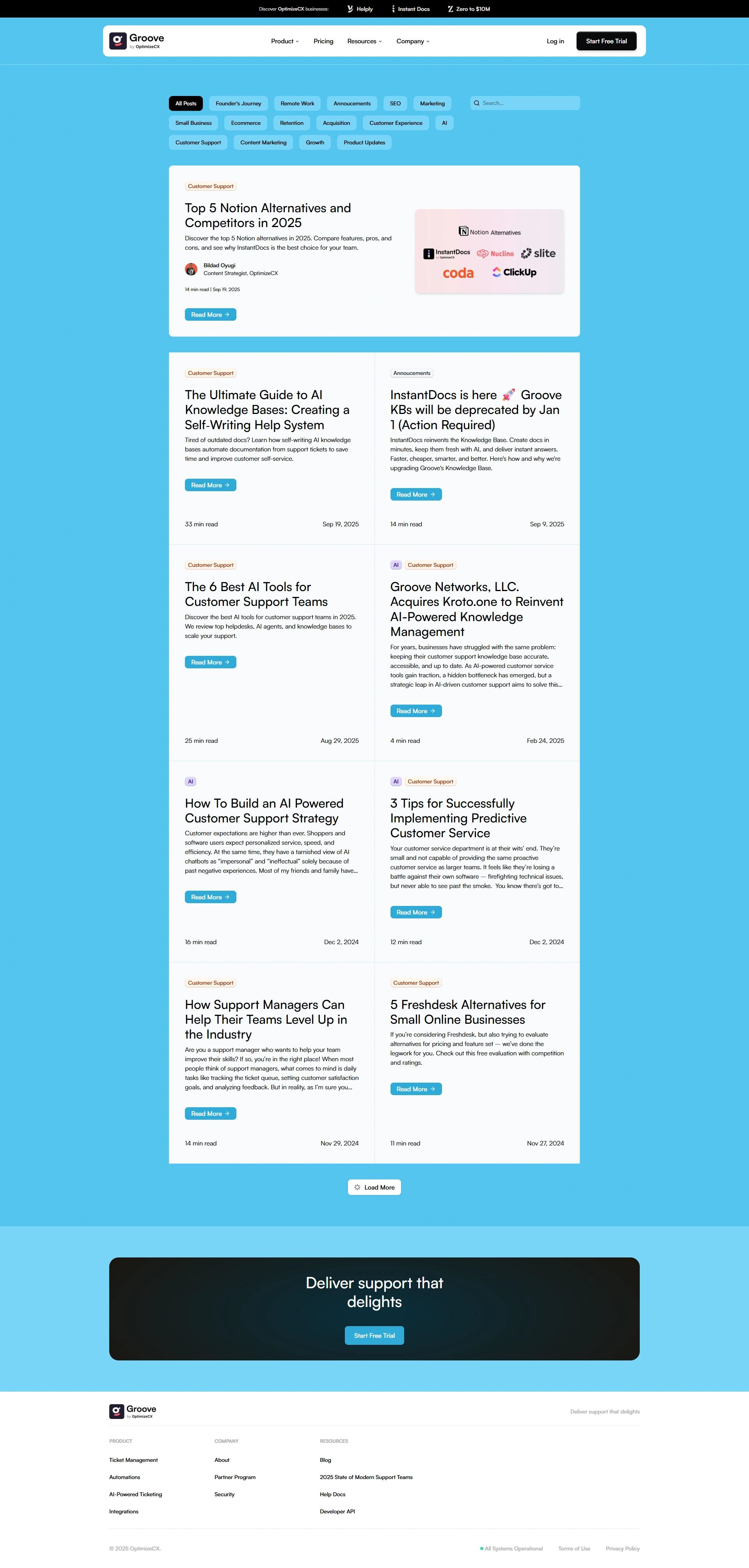 Blog Page Design Inspiration | Groove