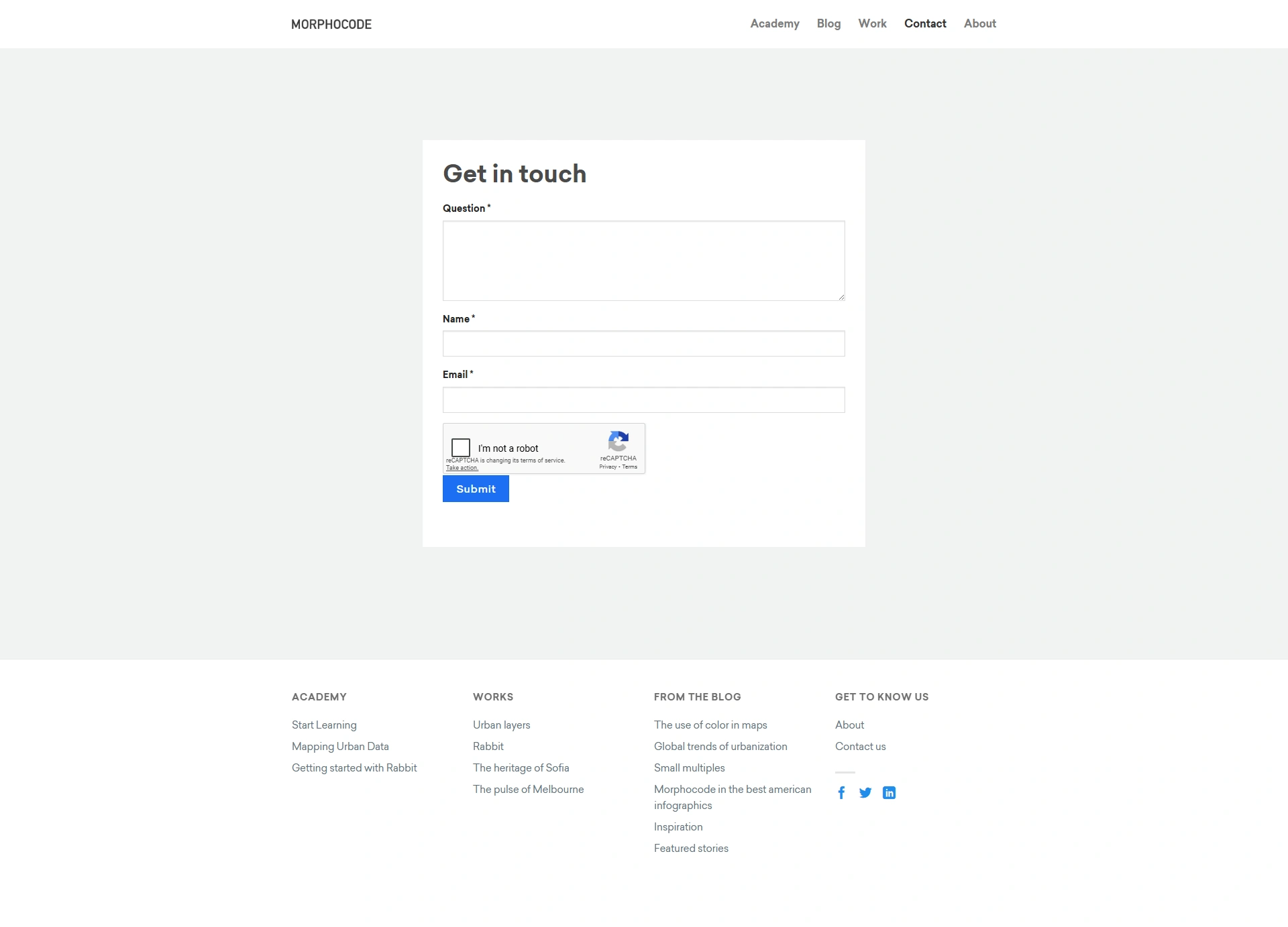 Contact Us Page Design Inspiration | Morphocode