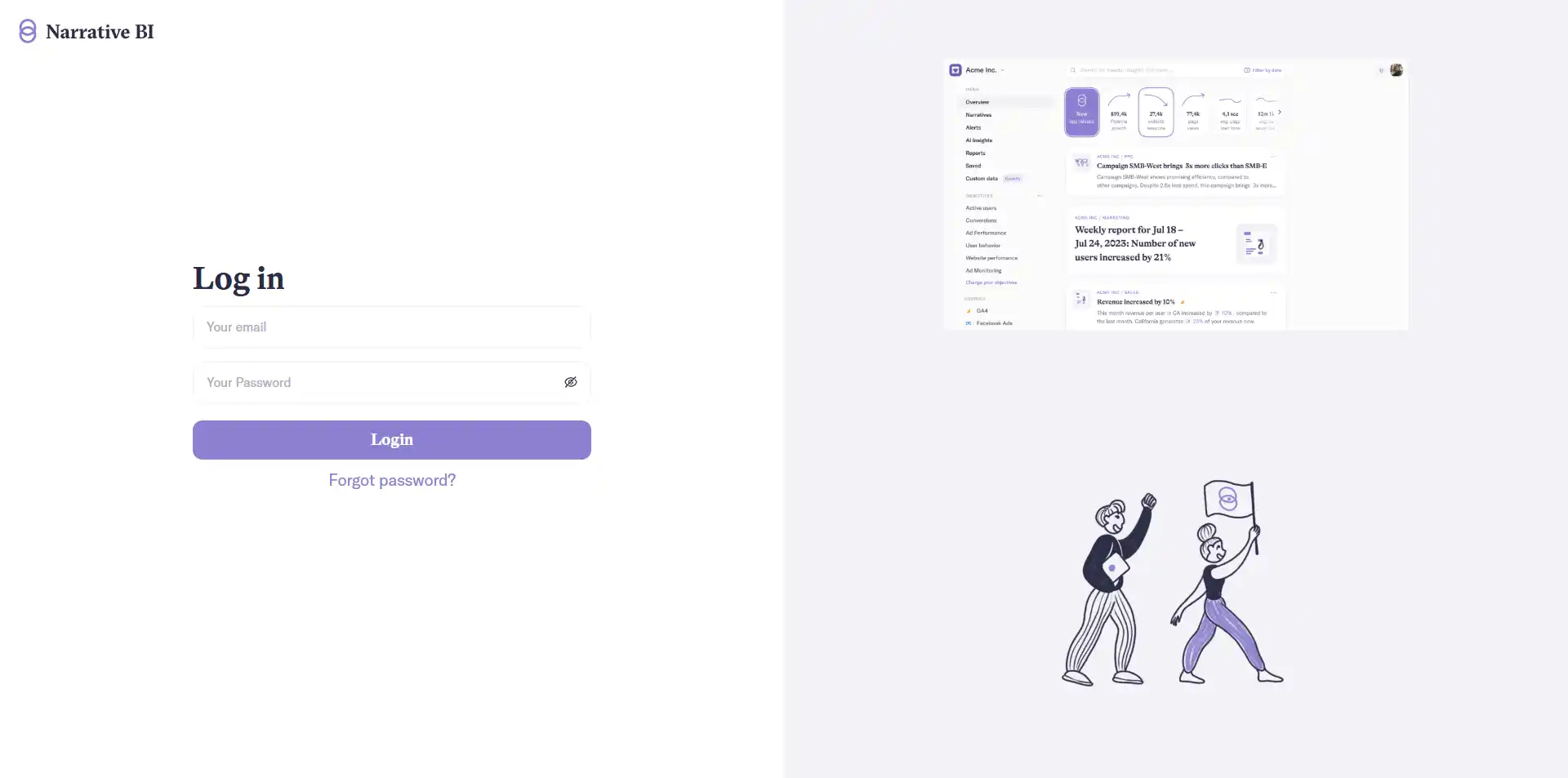 Inspiration Log In Login Page Design Inspiration | Narrative