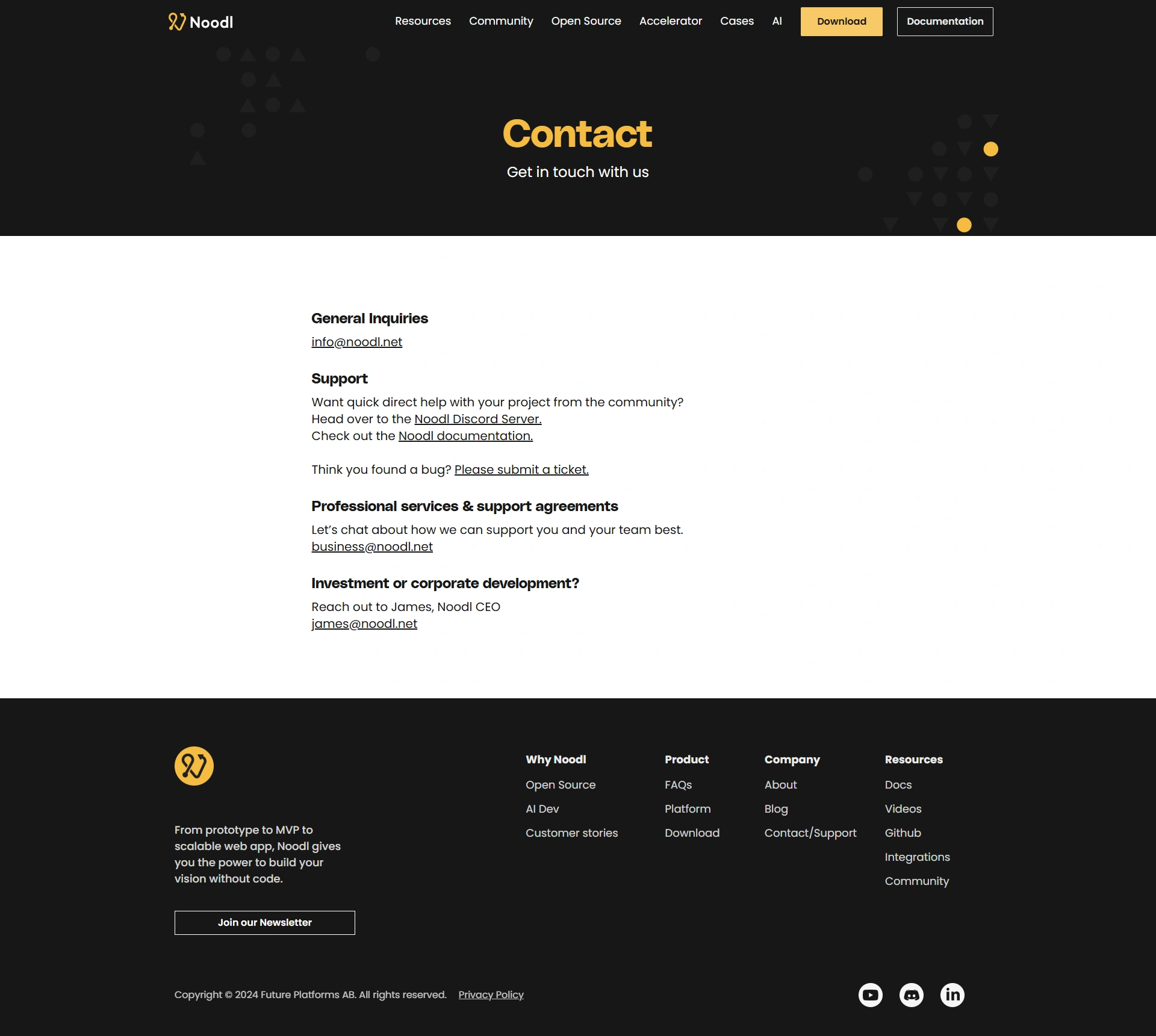 Contact Us Page Design Inspiration | Noodl