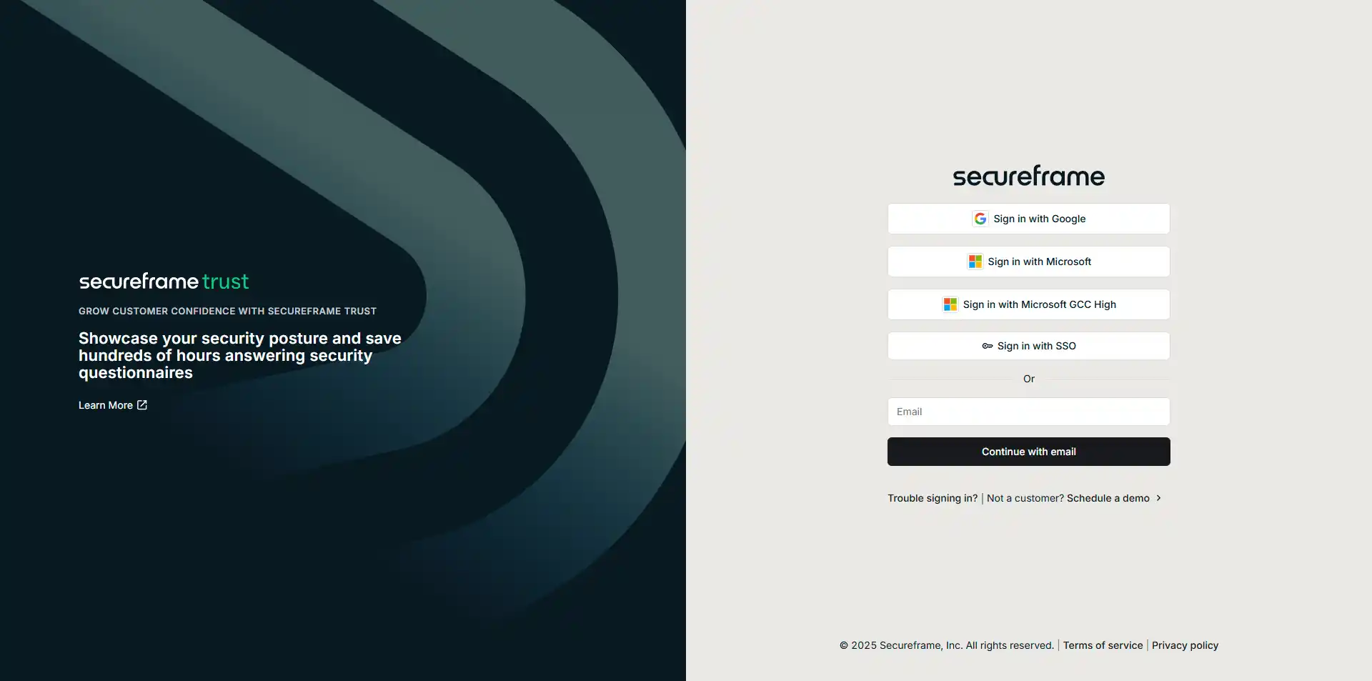 Login Page Design Inspiration | Secureframe