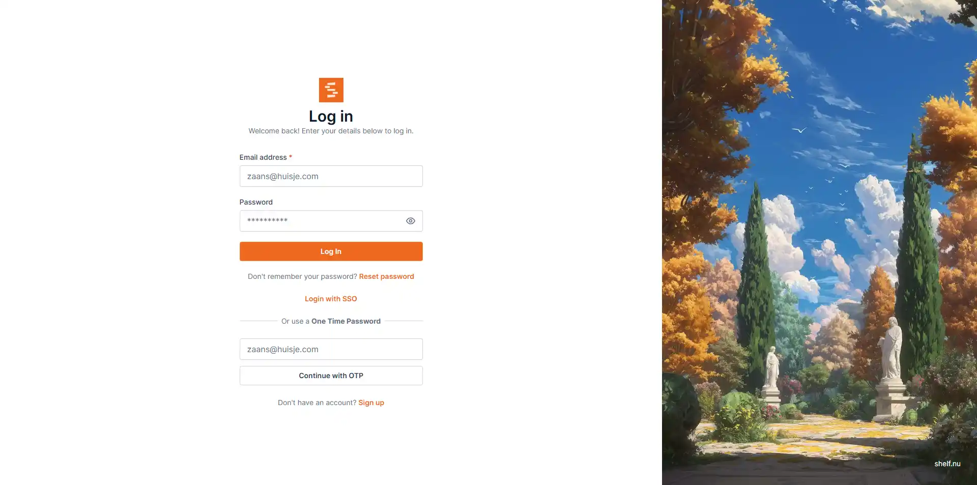 Inspiration Log In Login Page Design Inspiration | Shelf